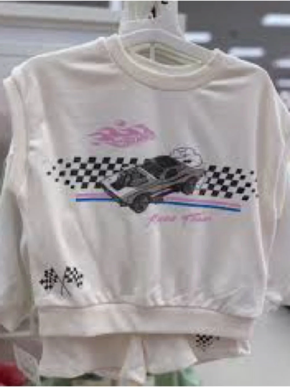 Target Hot wheels graphic sweatshirt and short set size 3t